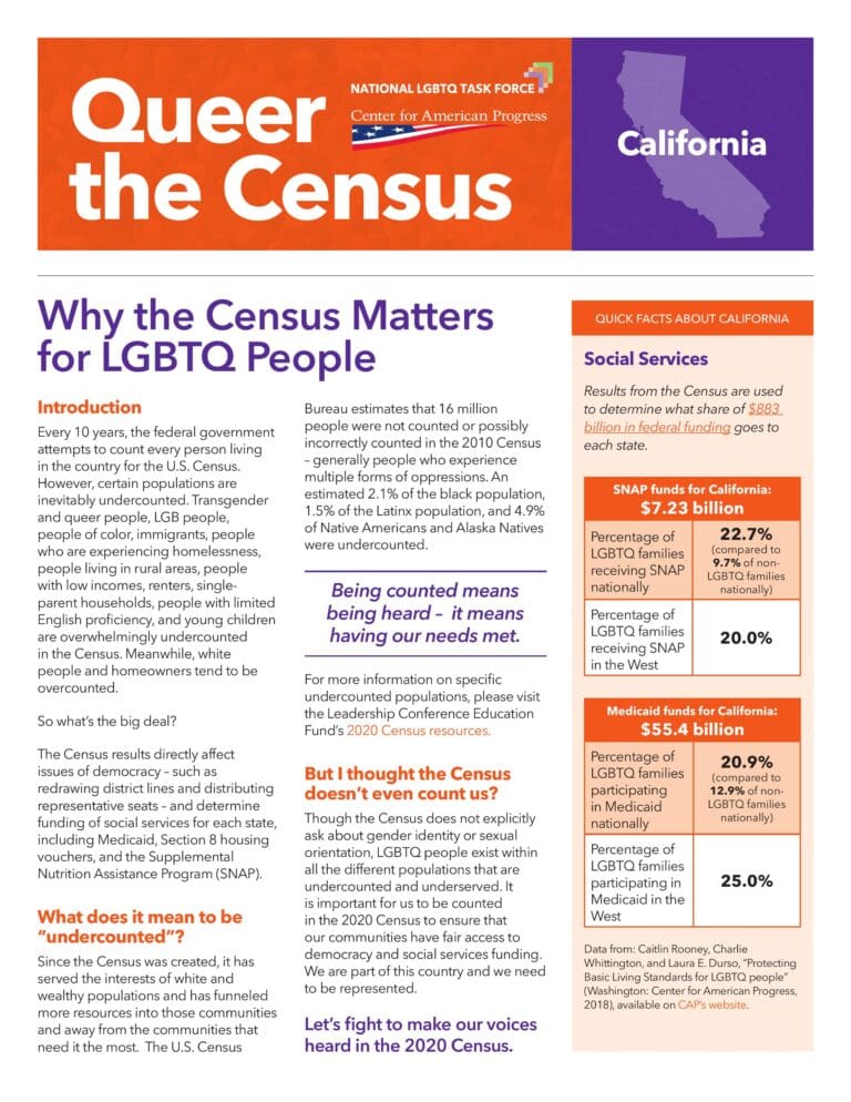 2020 Census Resources San Mateo Pride Center