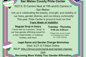 3.26.24 through 3.28.24 – Save the Date – Transgender Week of Visibility 