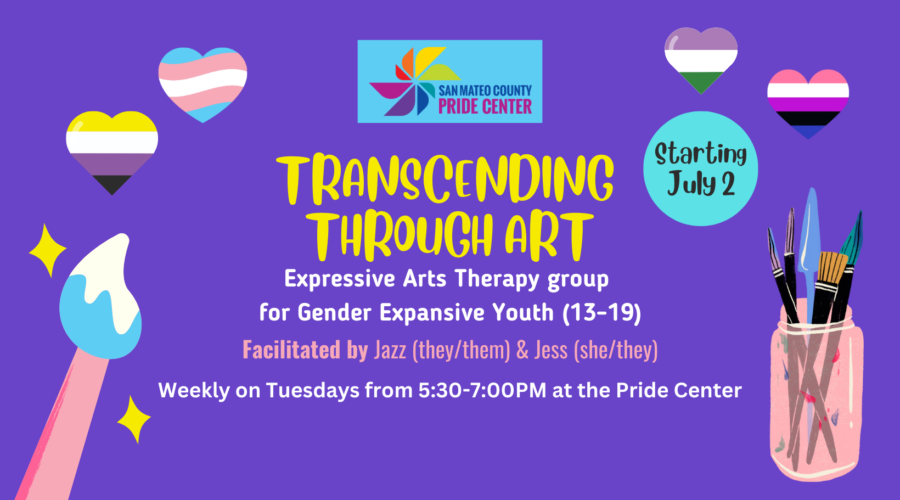 POSTPONED UNTIL SEPT! | Transcending Through Art: An Expressive Arts Therapy Group for Transgender/Nonbinary/Gender Expansive Teens (Ages 13-19) 