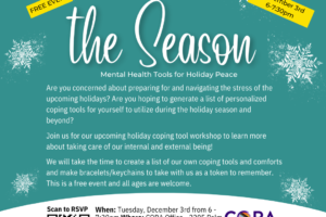 12/3 | Mental Health Tools for Holiday Peace 6-7:30pm