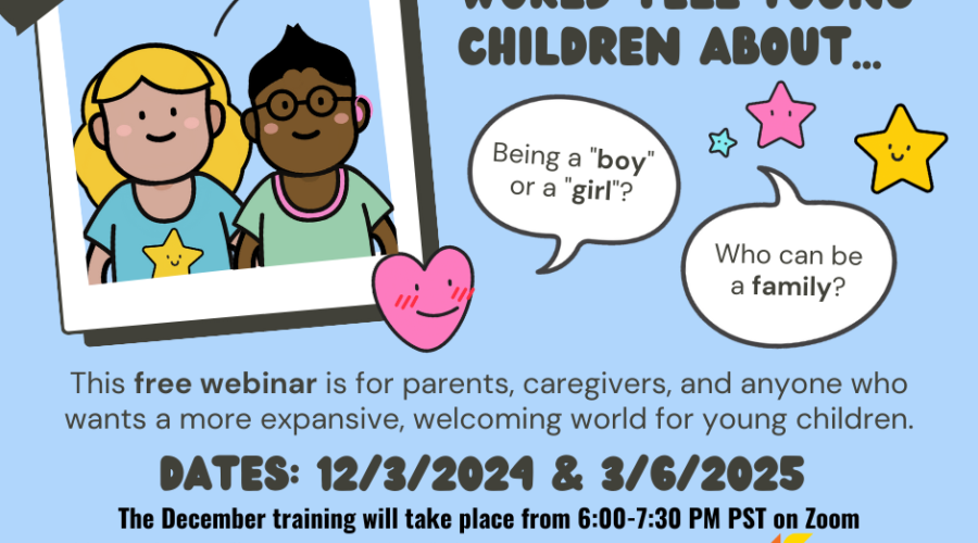 Webinar: Gender & family for young children.