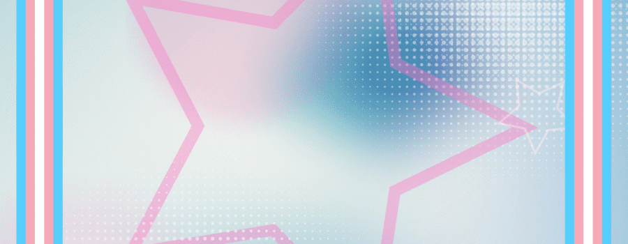 Pastel star on abstract gradient background.